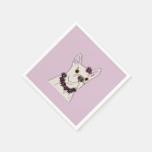 Serviette En Papier Chien hula (Coin)