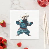 Serviette En Papier Chien Knows Karate transformé (En situation)