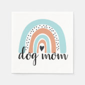 Serviette En Papier Chien maman Rainbow Blue Peach (Devant)