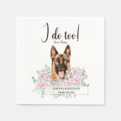 Serviette En Papier Chien Mariage berger allemand Cocktail  serviettes (Devant)