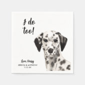 Serviette En Papier Chien Mariage Cocktail serviettes (Devant)