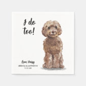 Serviette En Papier Chien Mariage Cocktail serviettes (Devant)