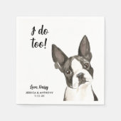 Serviette En Papier Chien Mariage Cocktail serviettes (Devant)