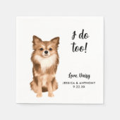 Serviette En Papier Chien Mariage Cocktail serviettes (Devant)