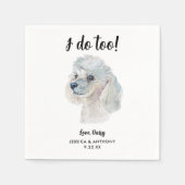 Serviette En Papier Chien Mariage Cocktail serviettes (Devant)