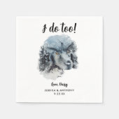 Serviette En Papier Chien Mariage Cocktail serviettes (Devant)