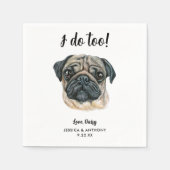 Serviette En Papier Chien Mariage Cocktail serviettes (Devant)