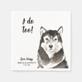 Serviette En Papier Chien Mariage Cocktail serviettes (Devant)