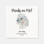 Serviette En Papier Chien Mariage Cocktail serviettes (Devant)