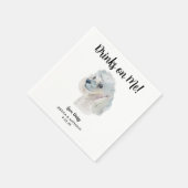 Serviette En Papier Chien Mariage Cocktail serviettes (Coin)