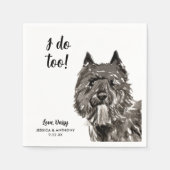 Serviette En Papier Chien Mariage Cocktail serviettes (Devant)