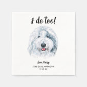 Serviette En Papier Chien Mariage Cocktail serviettes (Devant)