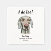 Serviette En Papier Chien Mariage Cocktail serviettes (Devant)