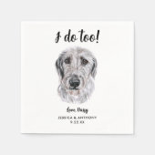 Serviette En Papier Chien Mariage Cocktail serviettes (Devant)