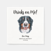 Serviette En Papier Chien Mariage Cocktail serviettes (Devant)