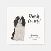 Serviette En Papier Chien Mariage Cocktail serviettes (Devant)