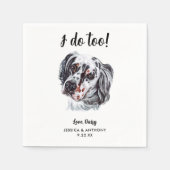 Serviette En Papier Chien Mariage Cocktail serviettes (Devant)