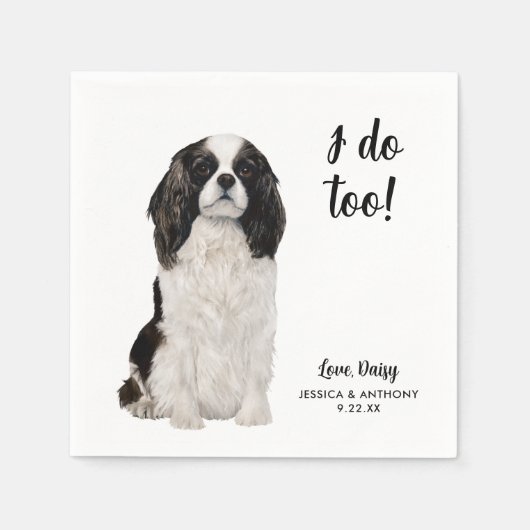 Serviette En Papier Chien Mariage Cocktail serviettes (Devant)