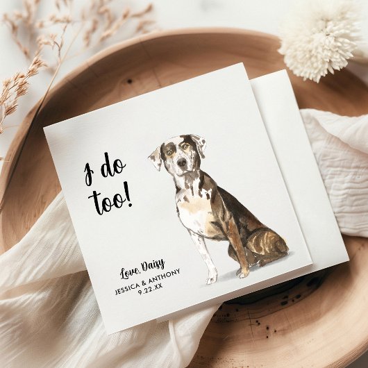 Serviette En Papier Chien Mariage Cocktail serviettes