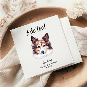 Serviette En Papier Chien Mariage Cocktail serviettes