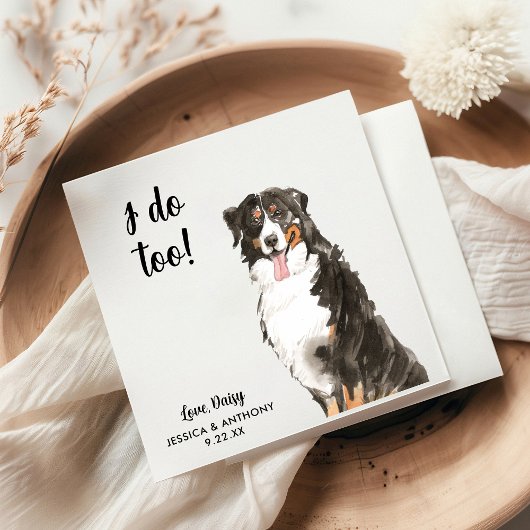 Serviette En Papier Chien Mariage Cocktail serviettes