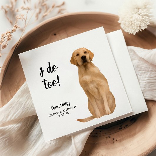 Serviette En Papier Chien Mariage Cocktail serviettes