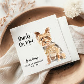 Serviette En Papier Chien Mariage Cocktail serviettes