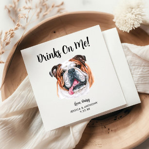 Serviette En Papier Chien Mariage Cocktail serviettes