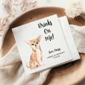 Serviette En Papier Chien Mariage Cocktail serviettes