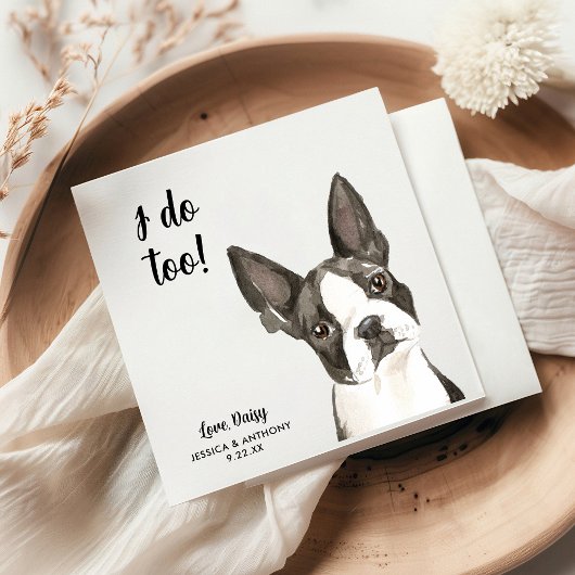 Serviette En Papier Chien Mariage Cocktail serviettes