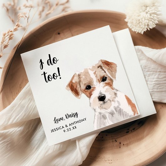 Serviette En Papier Chien Mariage Cocktail serviettes