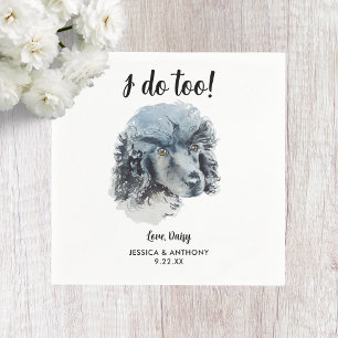 Serviette En Papier Chien Mariage Cocktail serviettes