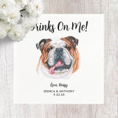 Serviette En Papier Chien Mariage Cocktail serviettes