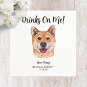 Serviette En Papier Chien Mariage Cocktail serviettes