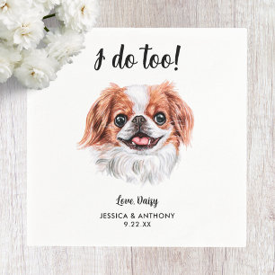 Serviette En Papier Chien Mariage Cocktail serviettes