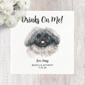 Serviette En Papier Chien Mariage Cocktail serviettes