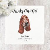 Serviette En Papier Chien Mariage Cocktail serviettes