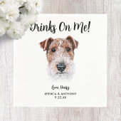 Serviette En Papier Chien Mariage Cocktail serviettes