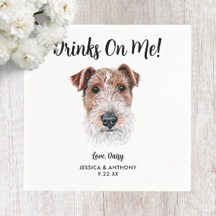 Serviette En Papier Chien Mariage Cocktail serviettes