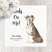 Serviette En Papier Chien Mariage Cocktail serviettes