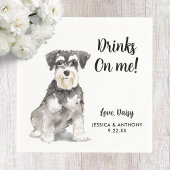 Serviette En Papier Chien Mariage Cocktail serviettes