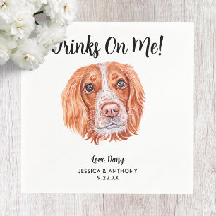 Serviette En Papier Chien Mariage Cocktail serviettes