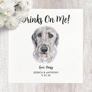 Serviette En Papier Chien Mariage Cocktail serviettes