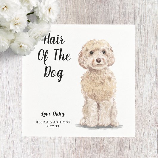 Serviette En Papier Chien Mariage Cocktail serviettes