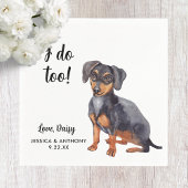 Serviette En Papier Chien Mariage Cocktail serviettes