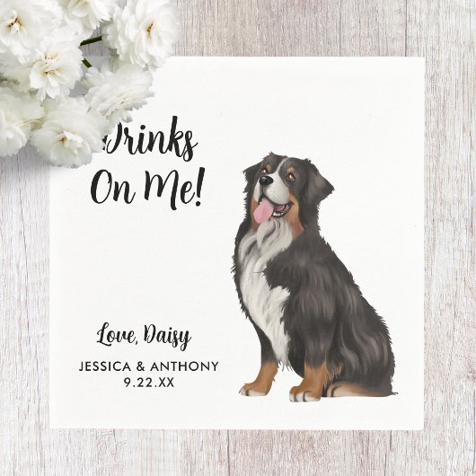Serviette En Papier Chien Mariage Cocktail serviettes