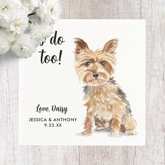 Serviette En Papier Chien Mariage Cocktail serviettes