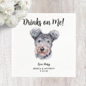 Serviette En Papier Chien Mariage Cocktail serviettes
