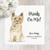 Serviette En Papier Chien Mariage Cocktail serviettes