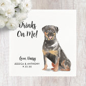 Serviette En Papier Chien Mariage Cocktail serviettes